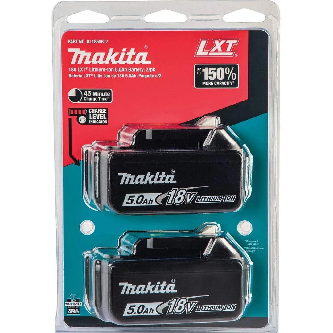 Makita DTD153RTJ 18V LXT Brushless Impact Driver Kit – Includes 2 x 5.0Ah Batteries, DC18RC Charger, and MAKPAC Case