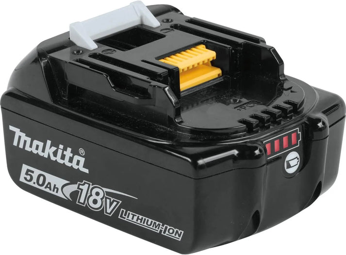 Makita BL1850 18V Li-Ion 5.0Ah Battery Pack (2-Pack) with DC18RC Charger and Carrying Case