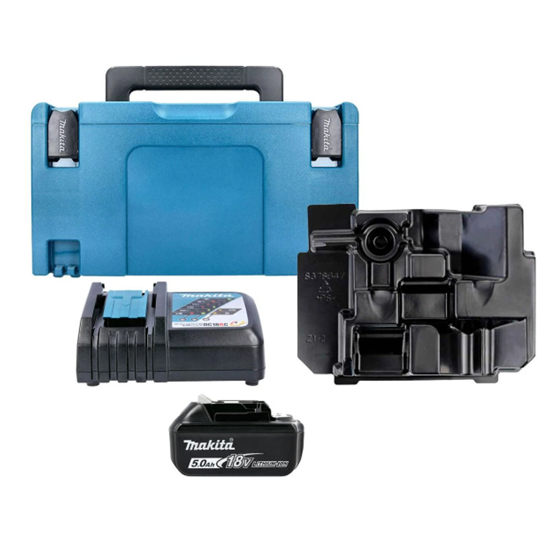 Makita BL1850 18V Li-Ion 5.0Ah Battery Kit – Comes with DC18RC Charger and Type 3 Storage Case